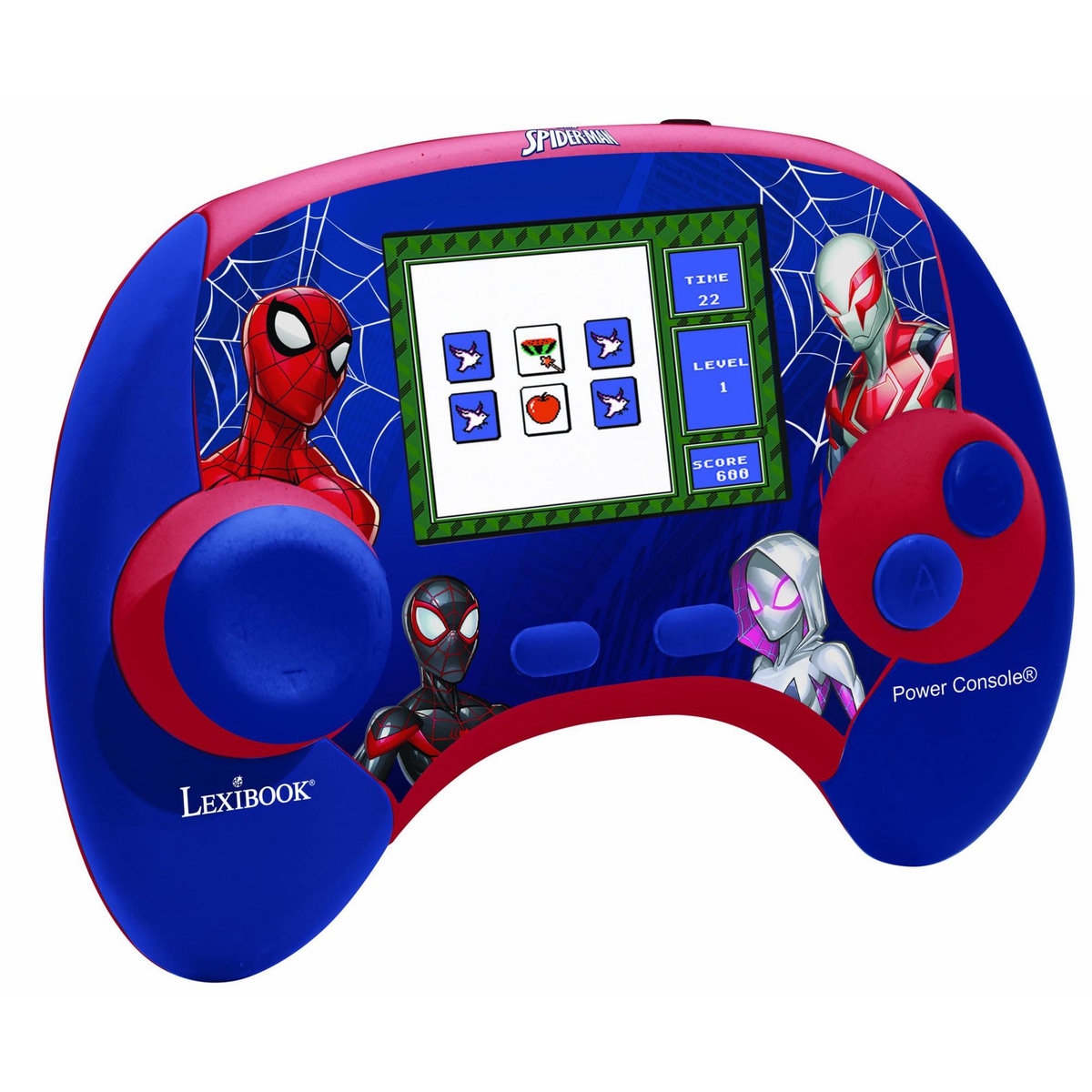 Lexibook Power Console Spiderman de jeux éducative bilingue en français et anglais