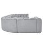 Voir la diapositive 6 : LISA DESIGN Debbie - canapé modulable panoramique d'angle droit 7 places en tissu texturé