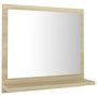 Voir la diapositive 2 : VIDAXL Miroir salle de bain chene sonoma 40x10,5x37cm Bois ingenierie