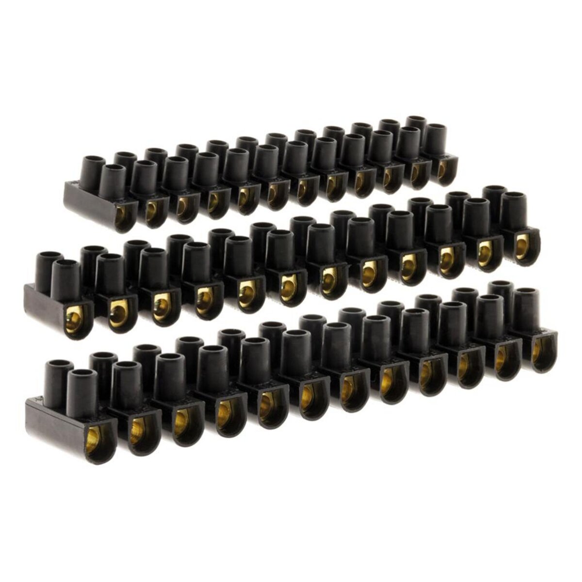 ZENITECH Lot 6 barrettes de dominos électriques, 2,5 mm² pour rigide et souple ZENITECH