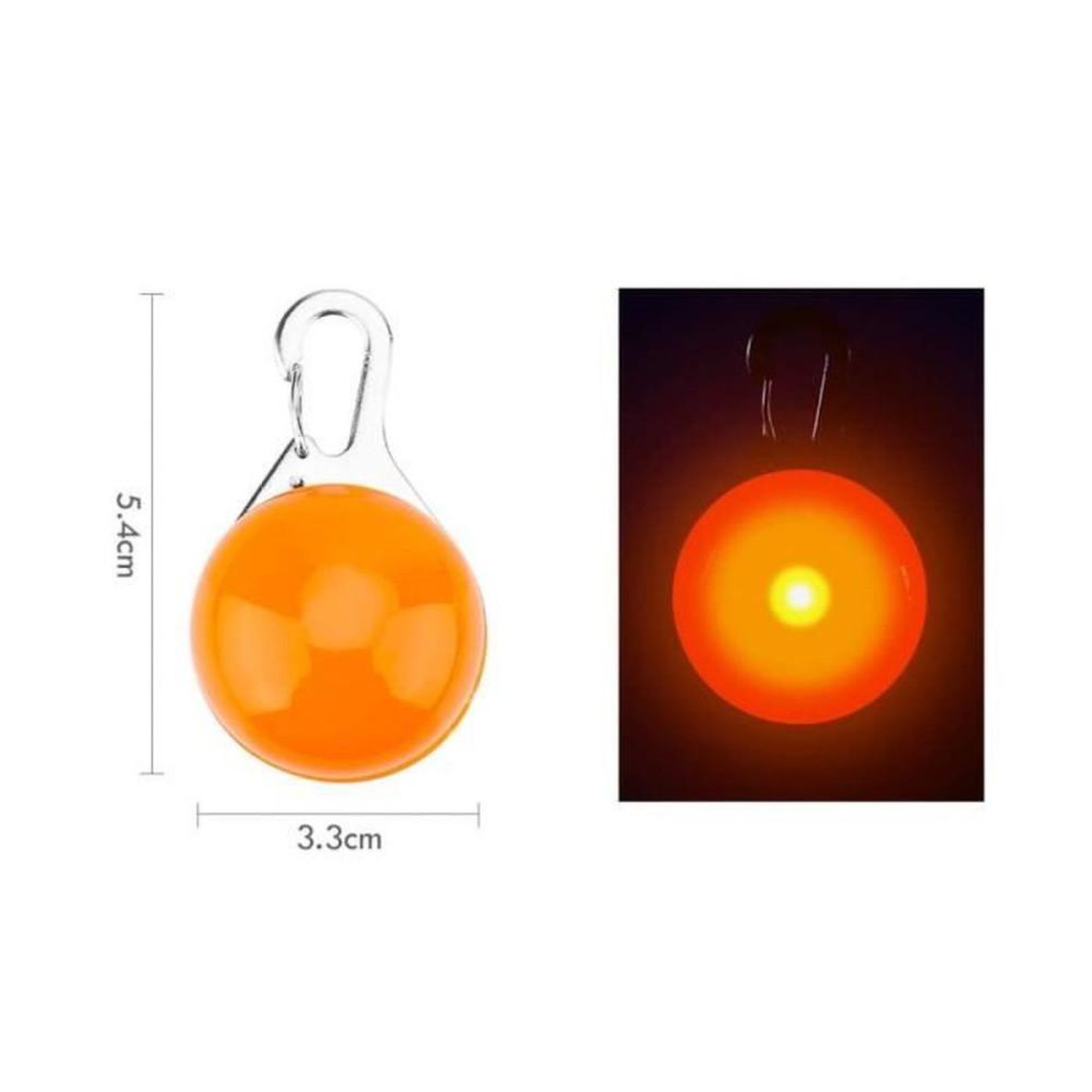 Voir la diapositive 4 : Pendentifs LED de sécurité pour chien étanches, lot de 6, 3 modes lumière (clignotant lent/rapide, fixe)