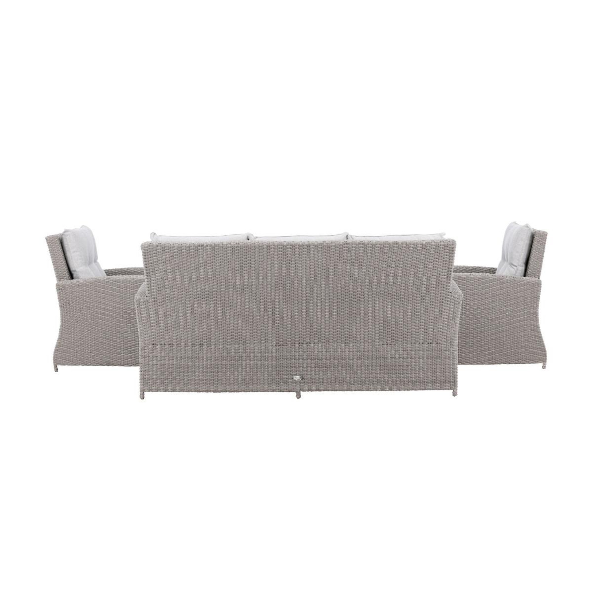Voir la diapositive 5 : Paris Prix Salon repas de jardin 5 places  brentwood  186cm gris