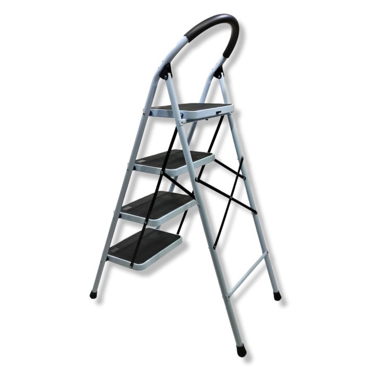 BRIXO Escabeau Marche-pied pliant 4 niveaux Portée Max 150 kg BRIXO