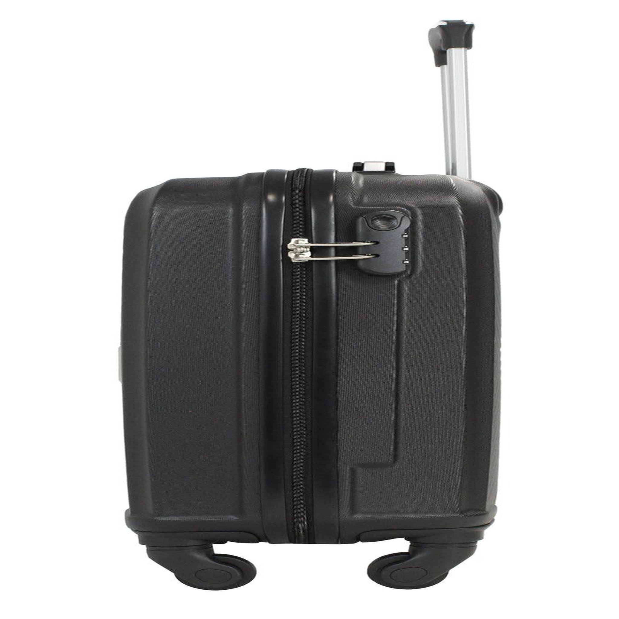 Voir la diapositive 3 : Alistair Valise cabine Alistair - Collection Iron - 4 roues - ABS ultra résistant - Noir
