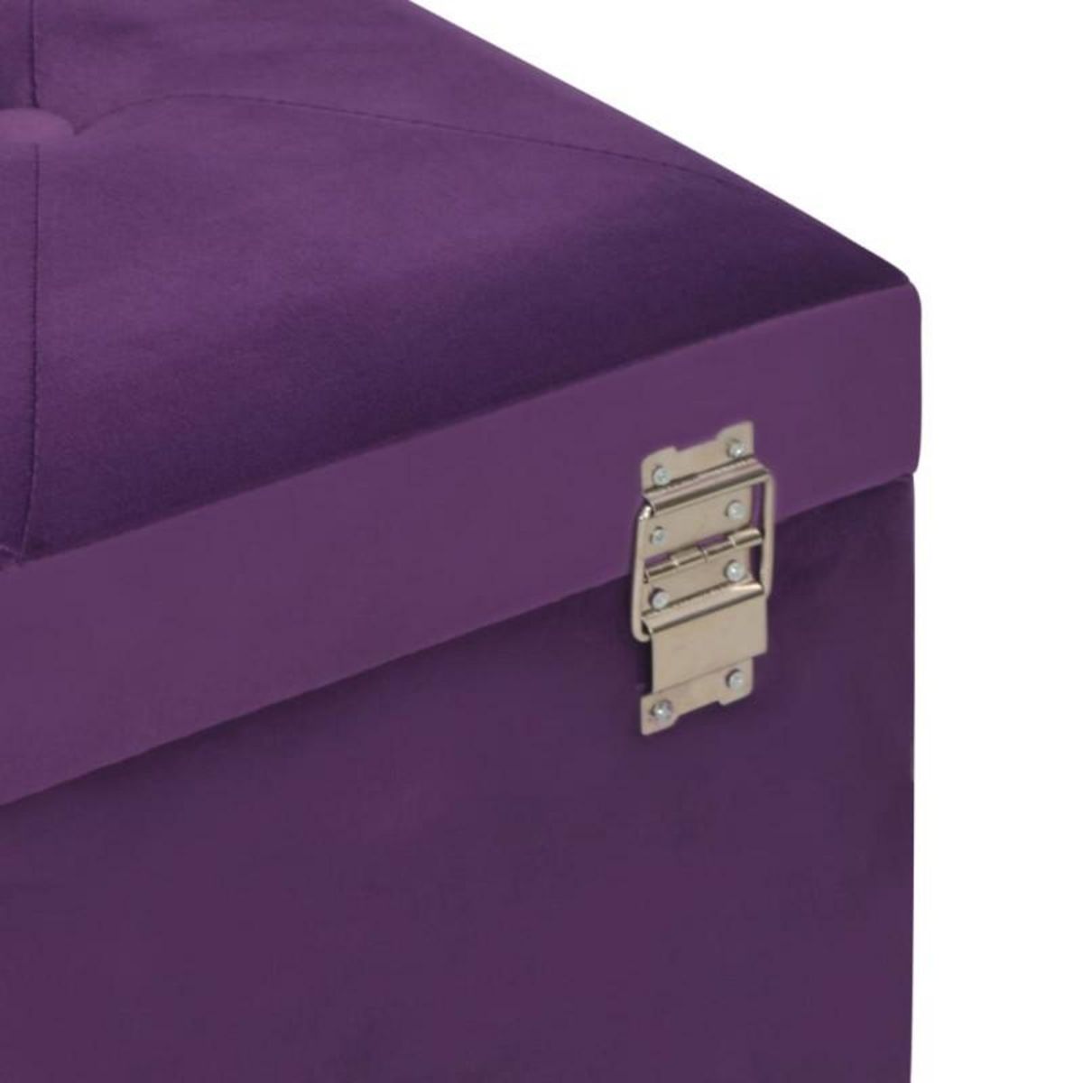 VIDAXL Banc avec compartiment de rangement 80 cm Violet Velours