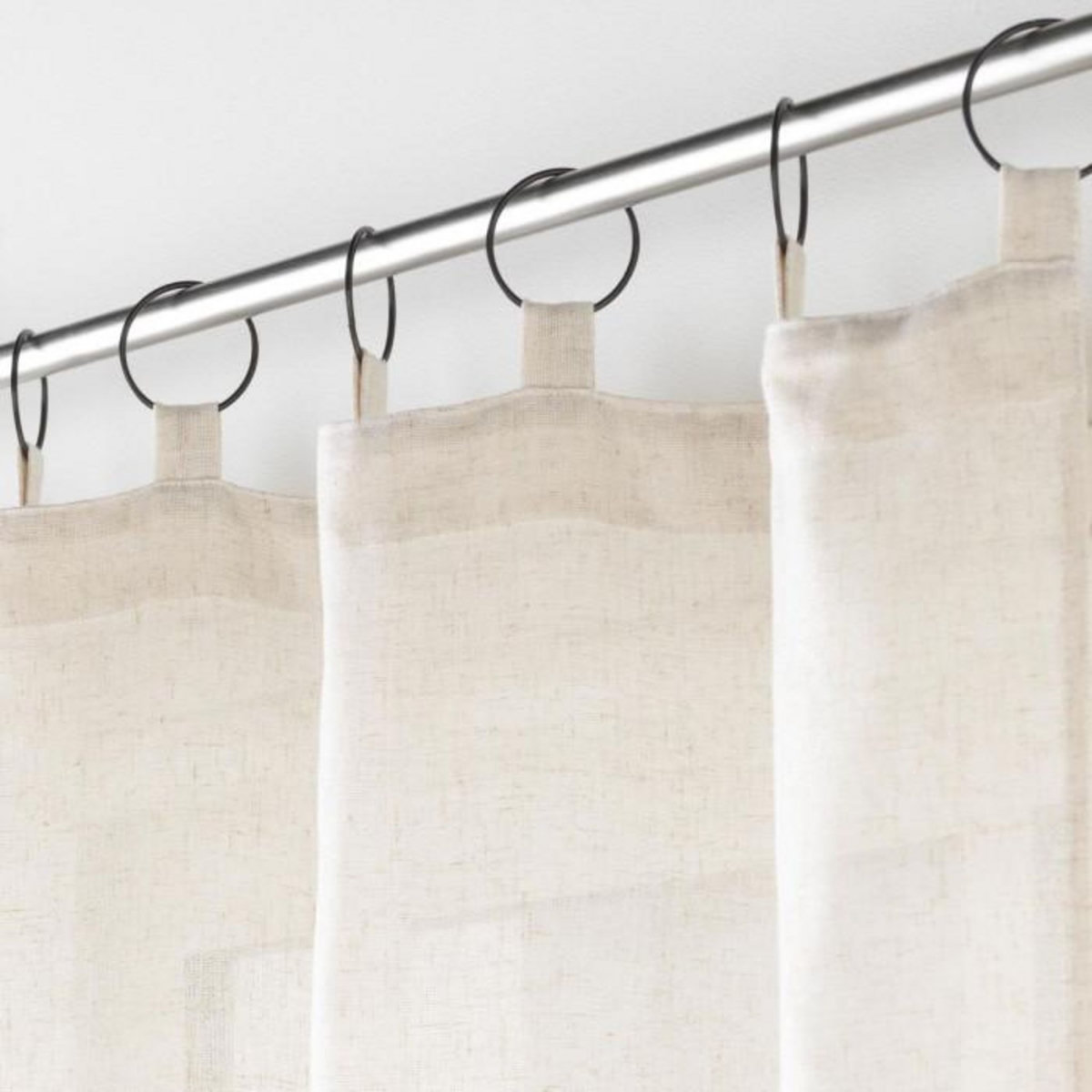Paris Prix Rideau à Anneaux  Pauline  140x240cm Naturel