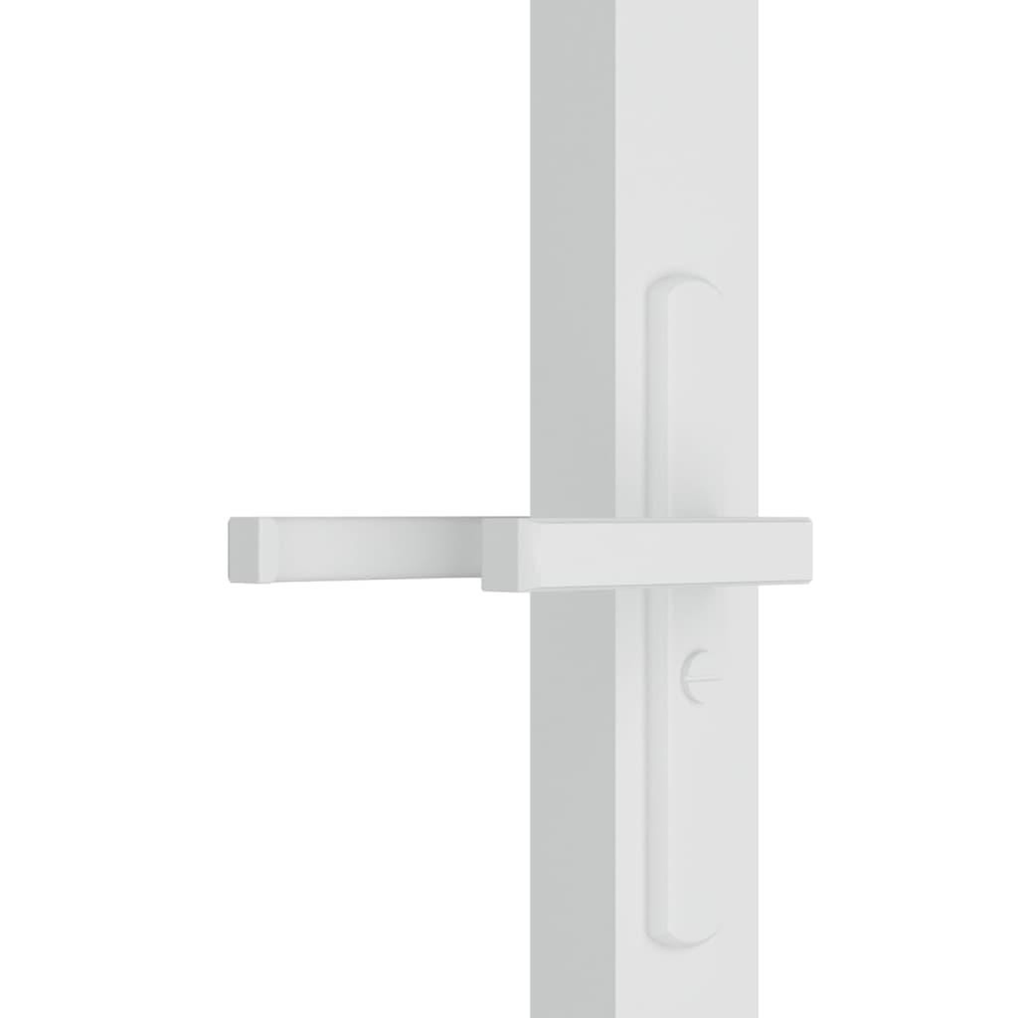 Voir la diapositive 5 : VIDAXL Porte interieure 83x201,5 cm Blanc Verre ESG et aluminium
