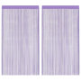 Voir la diapositive 2 : VIDAXL Rideaux a fils 2 pcs violet 100x250 cm
