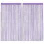 Voir la diapositive 2 : VIDAXL Rideaux a fils 2 pcs violet 100x250 cm