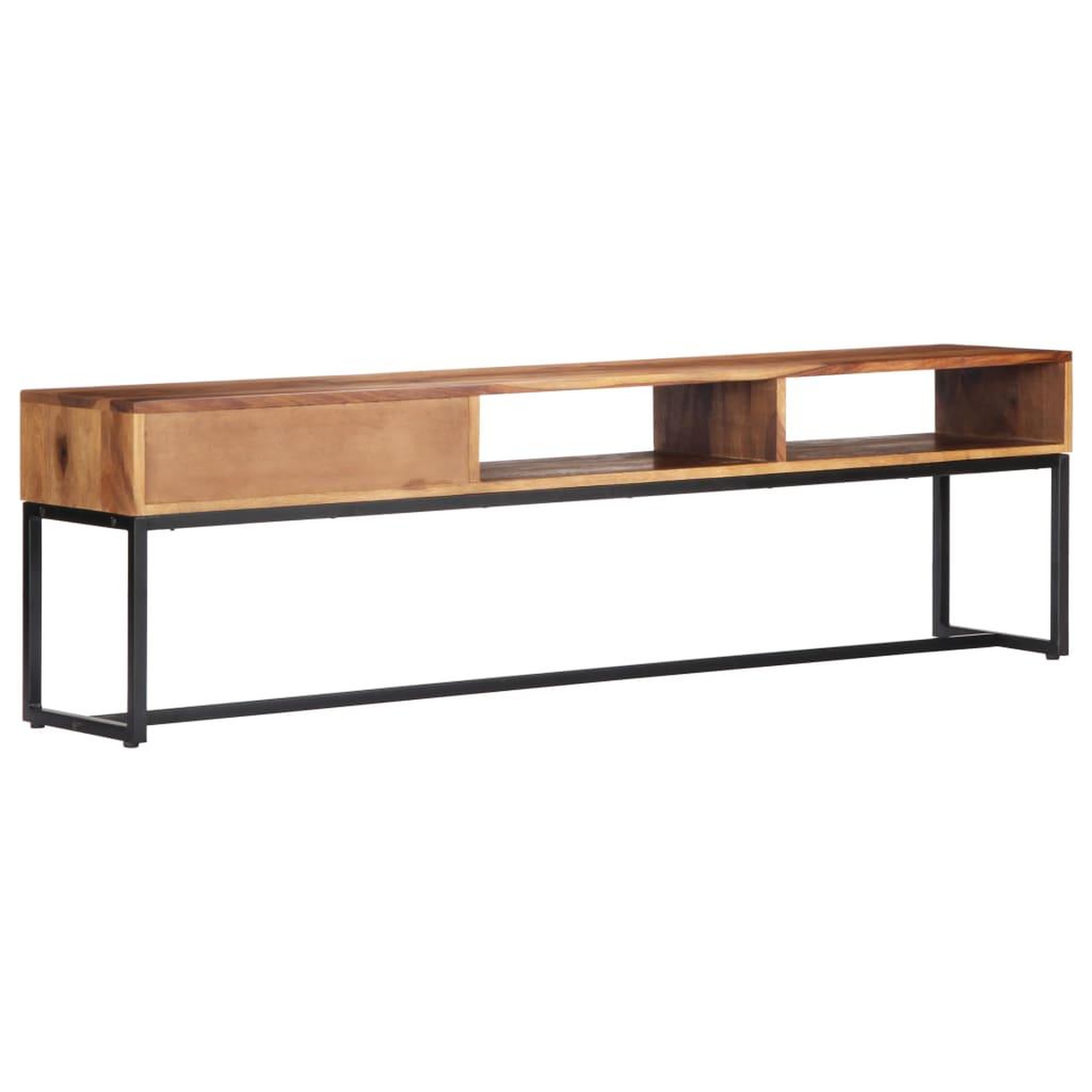 Voir la diapositive 3 : VIDAXL Meuble tv 160x30x45 cm bois de sesham massif