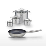 ELO Lot Poêle 28 cm & 4 Faitouts Elo Profi Therm Platinum