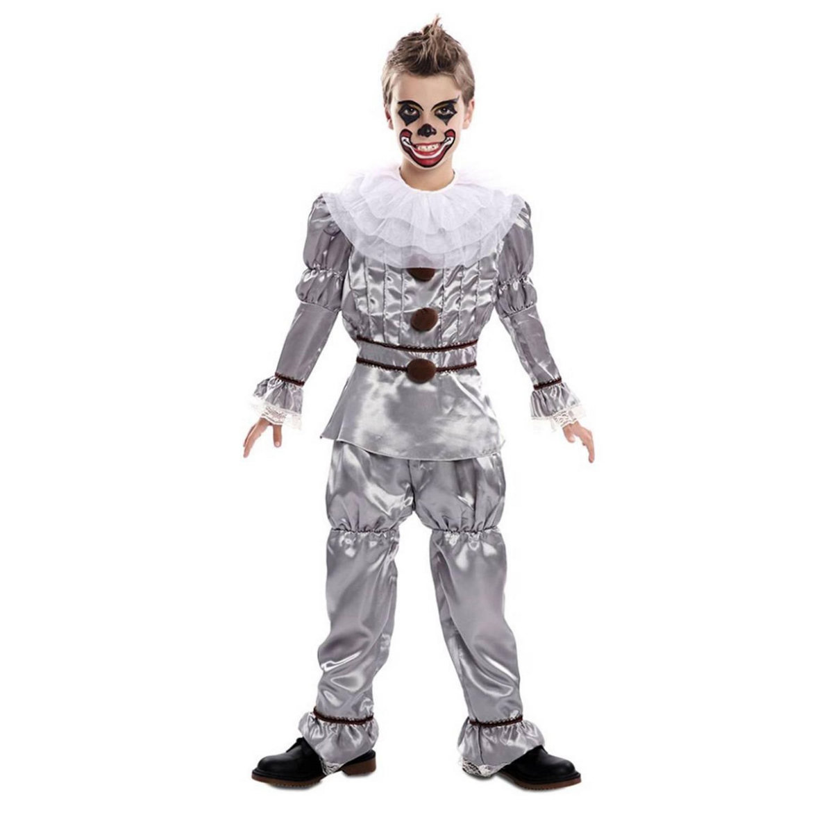EURO CARNAVALES Déguisement Clown Diabolique - Enfant - 7/9 ans (122 à 134 cm)