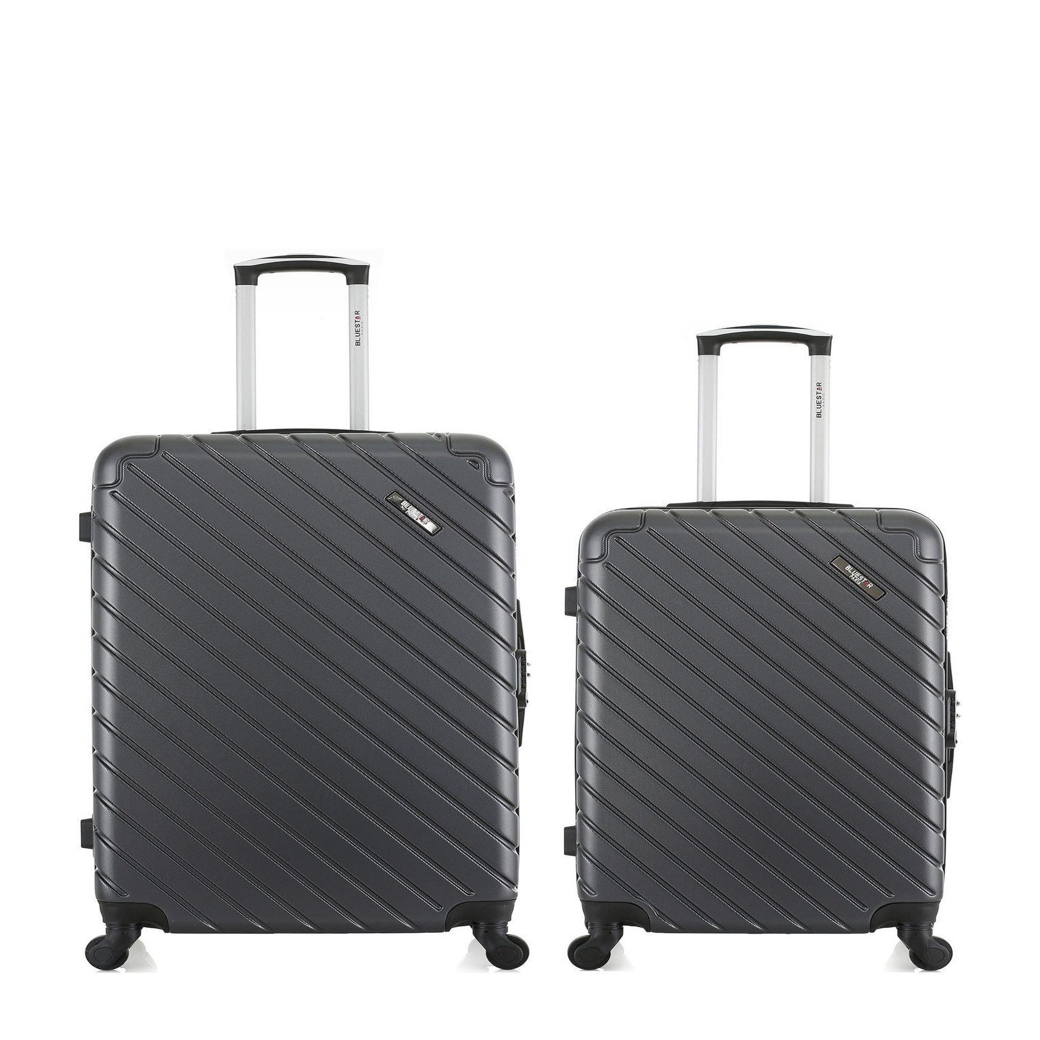 BLUESTAR Bluestar - lot de 2 valise grand format et valise weekend cite -. Coloris disponibles : Gris, Rose, Bleu, Rouge, Beige, Noir