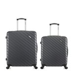 BLUESTAR BLUESTAR - Lot de 2 Valise grand format et valise weekend CITE -. Coloris disponibles : Gris, Beige, Bleu, Noir, Rose