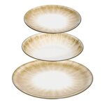 SECRET DE GOURMET Service de Table 12 Pièces  Sophie  26cm Marron