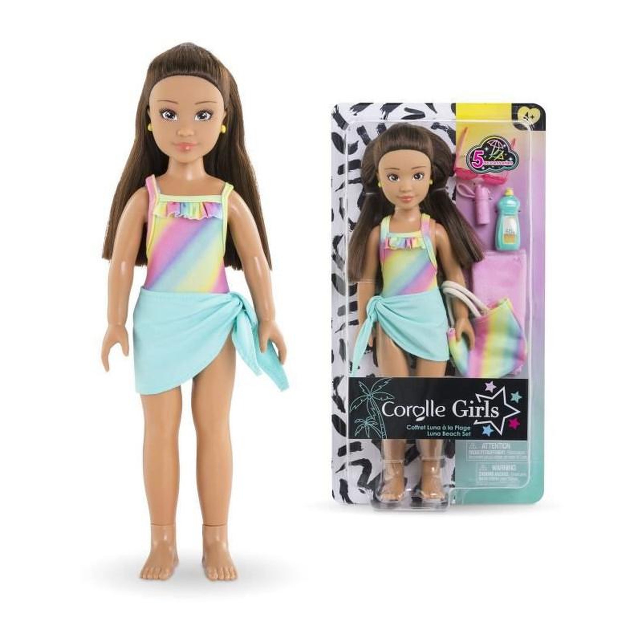 Voir la diapositive 5 : Corolle Coffret Poupée Corolle Girls Luna Plage