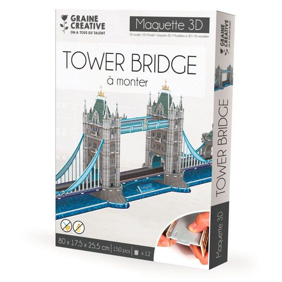 Graine créative Maquette Tower Bridge à construire soi-même