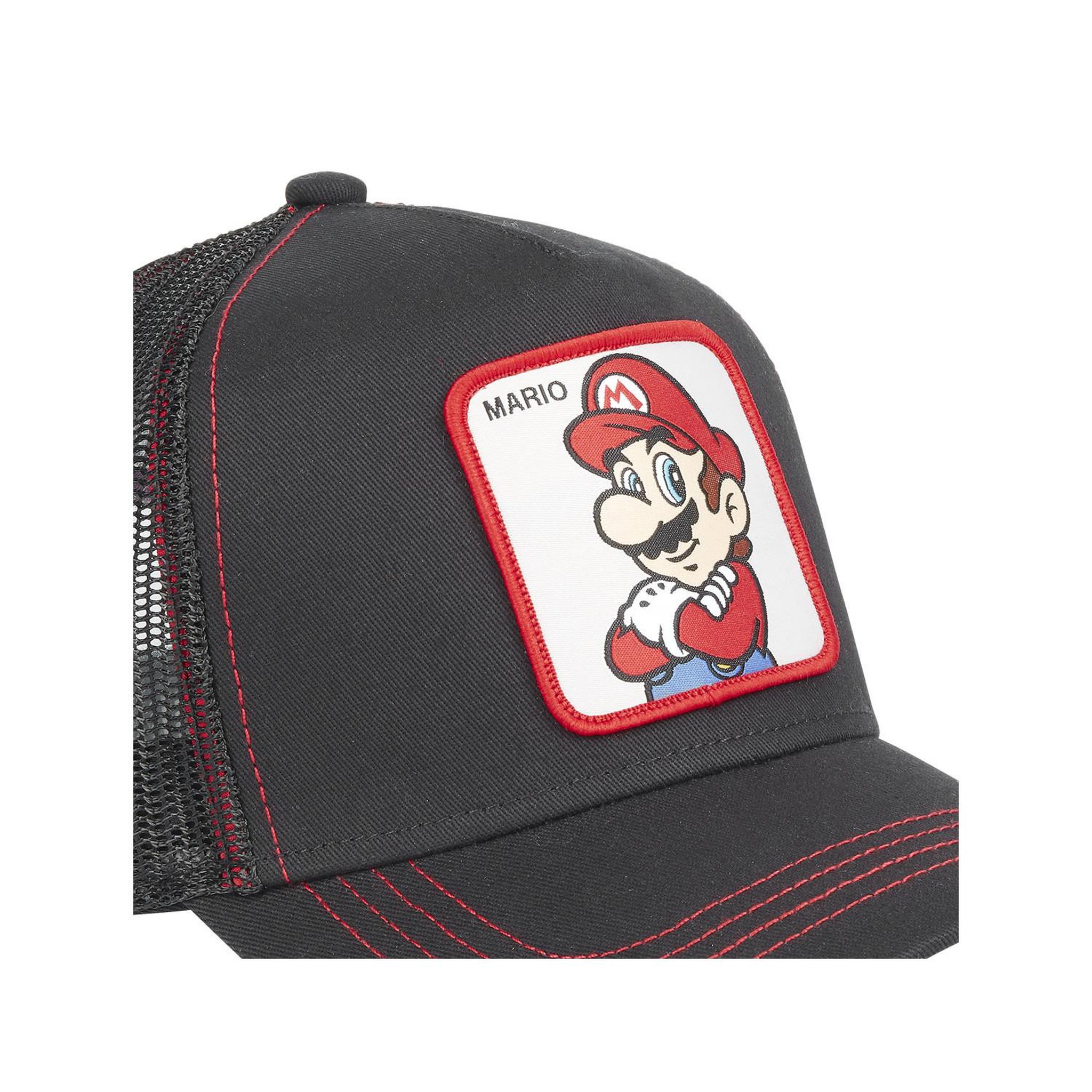 Voir la diapositive 3 : CAPSLAB Casquette trucker avec filet super mario bros mario2