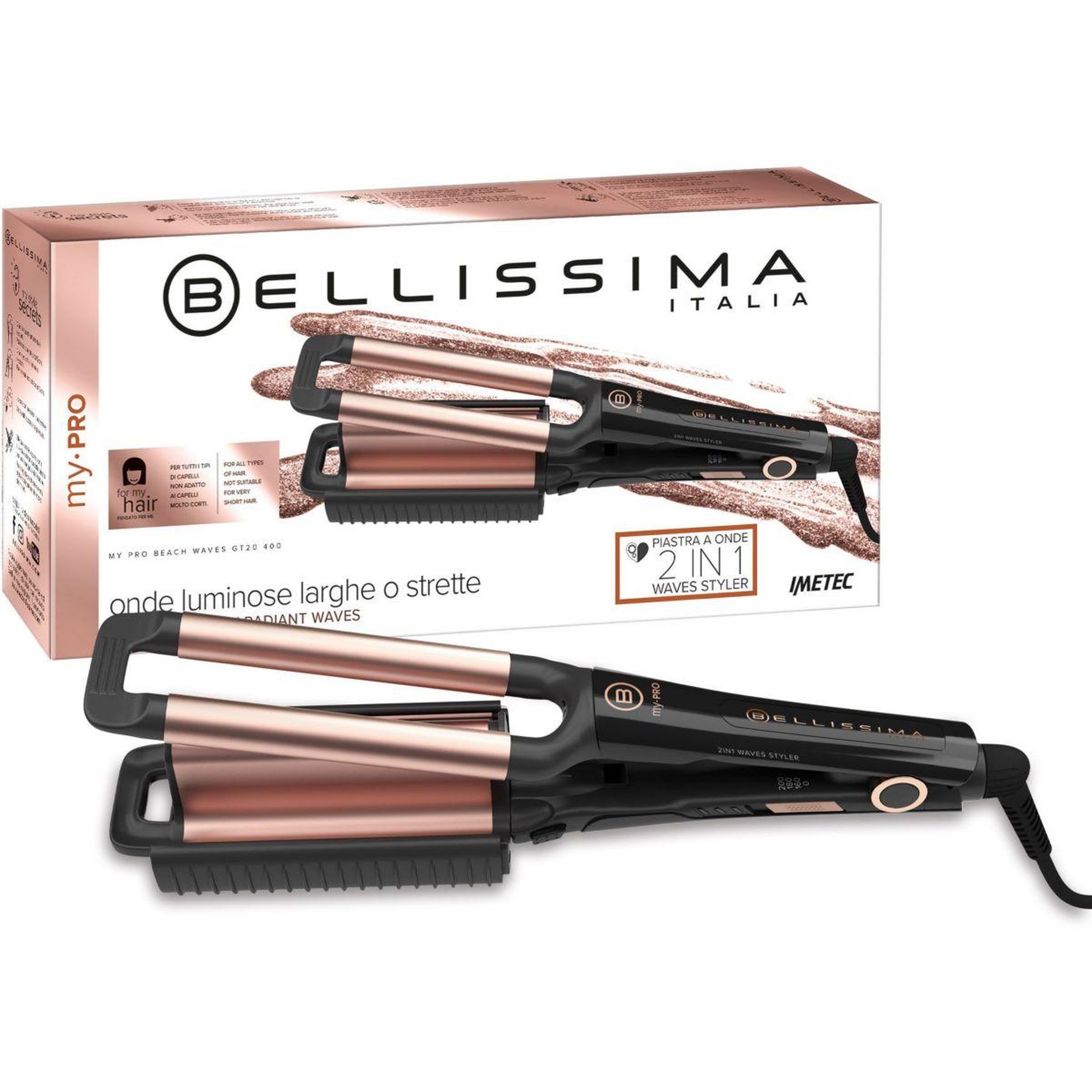 Voir la diapositive 4 : BELLISSIMA Fer à boucler My pro beach waves GT20 400