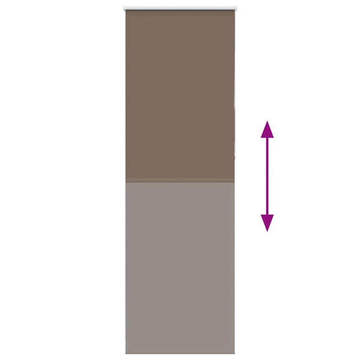 VIDAXL Store enrouleur occultant cafe 70x230cm largeur du tissu 65,7cm