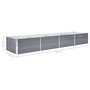 Voir la diapositive 6 : VIDAXL Lit sureleve de jardin Acier galvanise 320x80x45 cm Gris