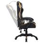 Voir la diapositive 5 : VIDAXL Fauteuil de jeux video avec LED RVB Dore et noir Similicuir