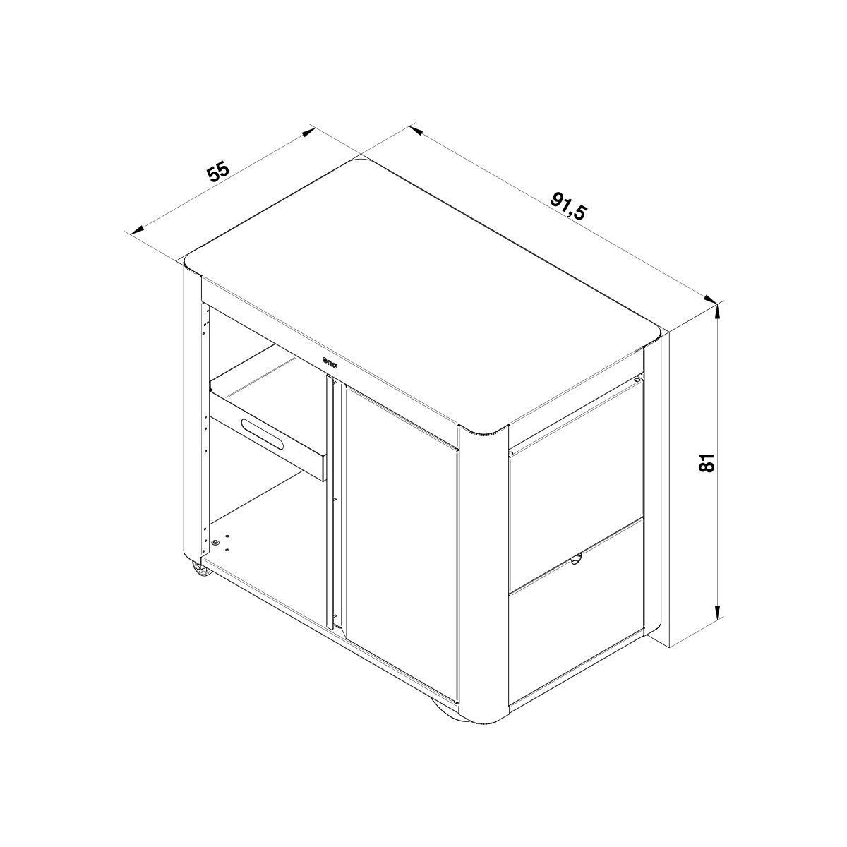 Eno Chariot Plancha ACHILLE Porte Gris cargo