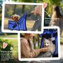 Voir la diapositive 6 : PAWHUT Poussette buggy pliable animaux chariot pliant chien chat porte-gobelet panier de rangement inclus roues avec frein tissu 600D Oxford métal bleu