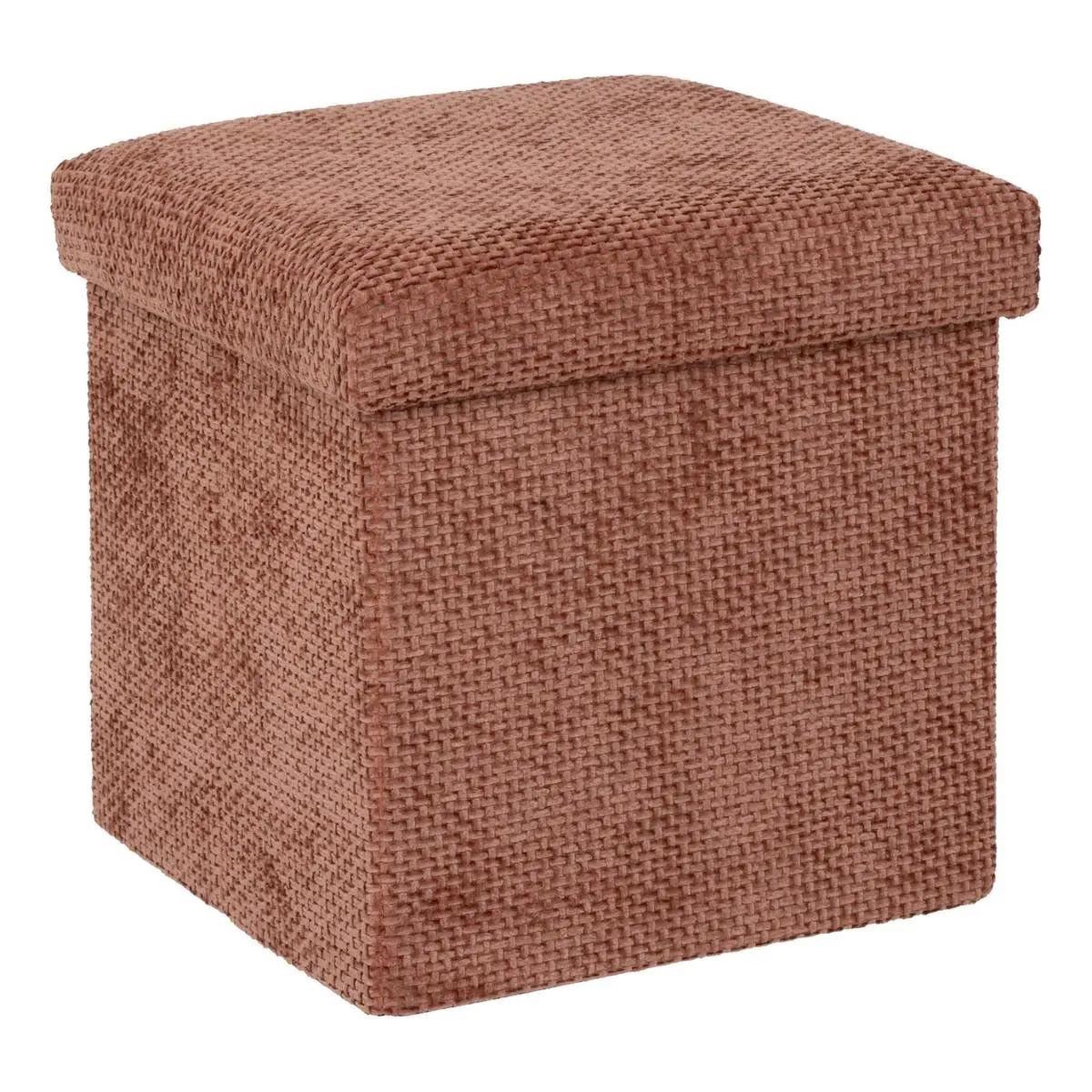 FIVE Pouf coffre pliable  velvy  31cm terracotta