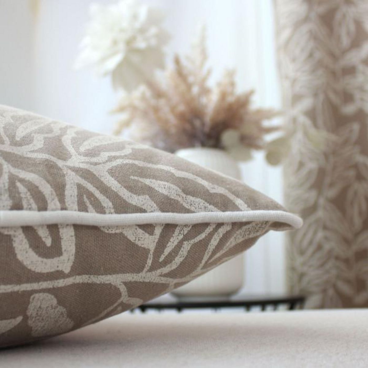 Paris Prix Coussin Déco à Motifs  Lodge  40x40cm Naturel