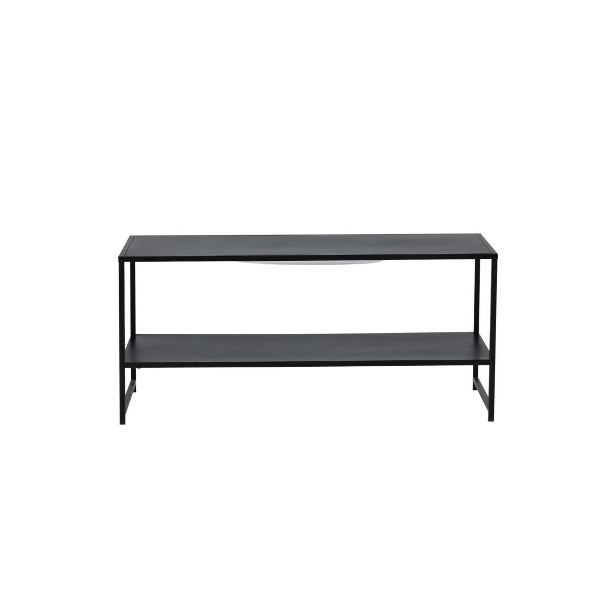 Voir la diapositive 5 : Paris Prix Table basse avec étagère  staal  102cm noir