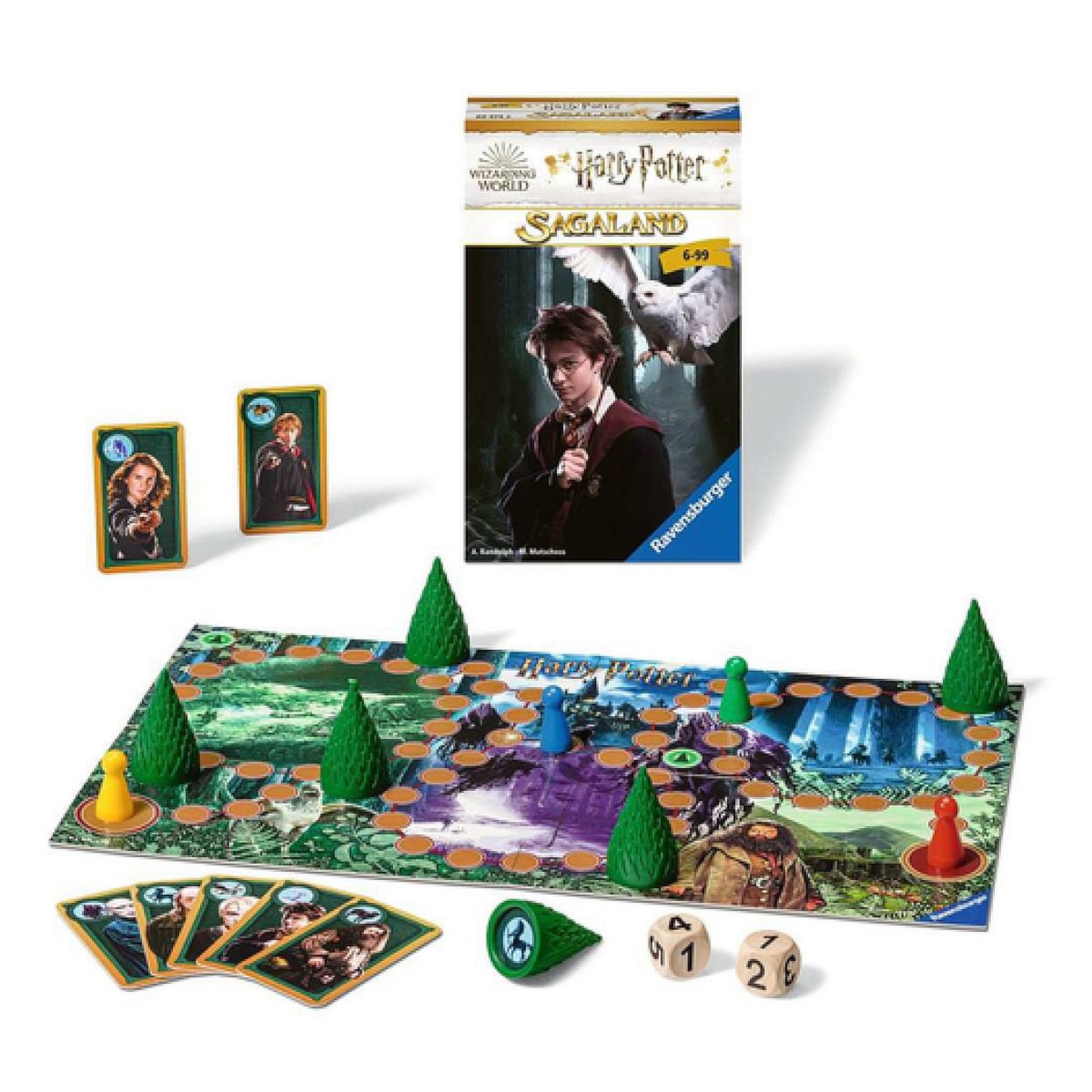 Voir la diapositive 2 : RAVENSBURGER Mini jeu - Harry Potter Sagaland -