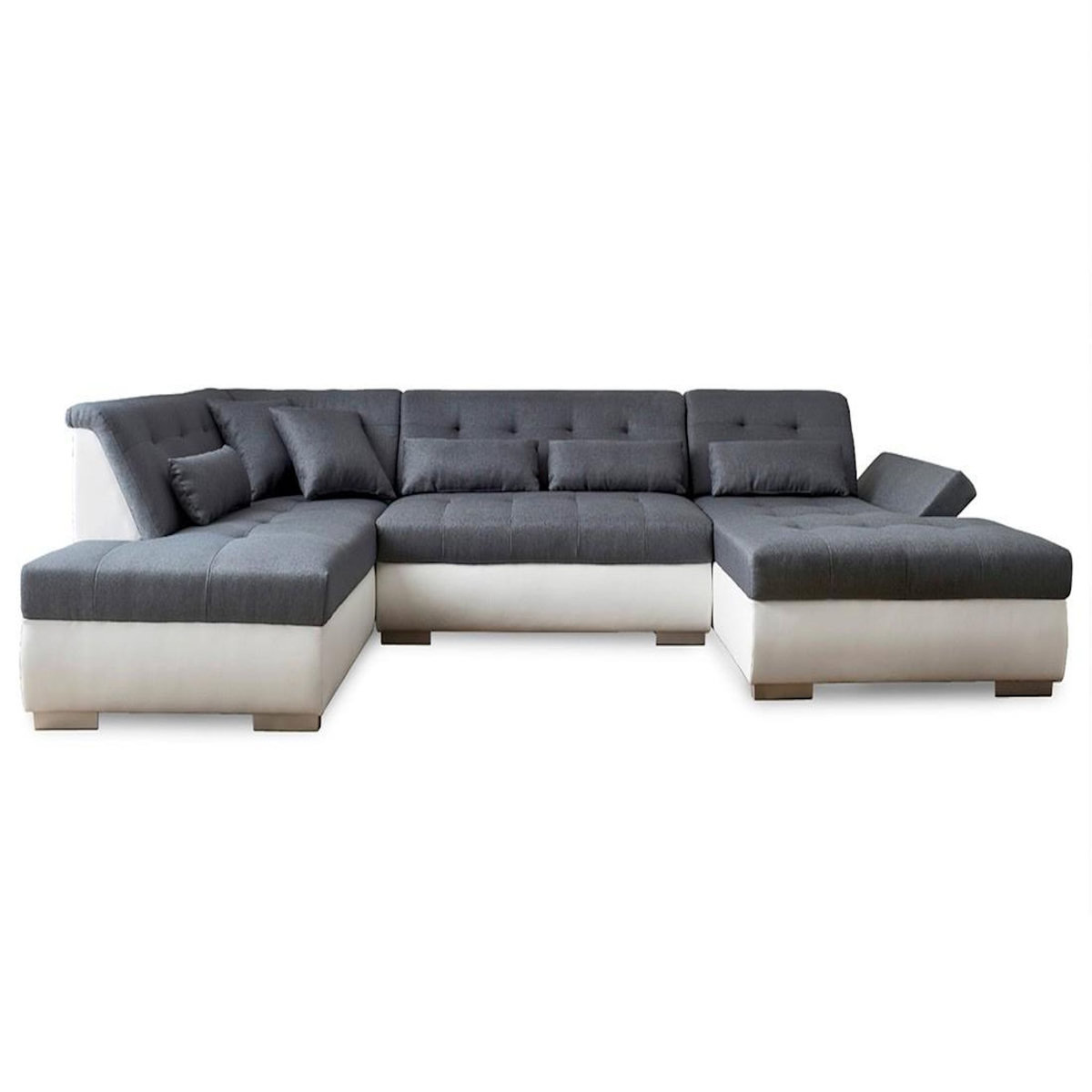 LISA DESIGN Vermont - canapé panoramique d'angle gauche - 7 places - xxl