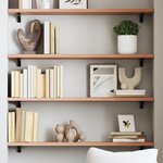 VIDAXL Etagere murale marron clair 100x20x2cm bois chene massif traite
