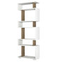 Voir la diapositive 1 : TOILINUX Etagère bibliothèque design scandinave Blok - L. 60 x H. 165 cm - Blanc
