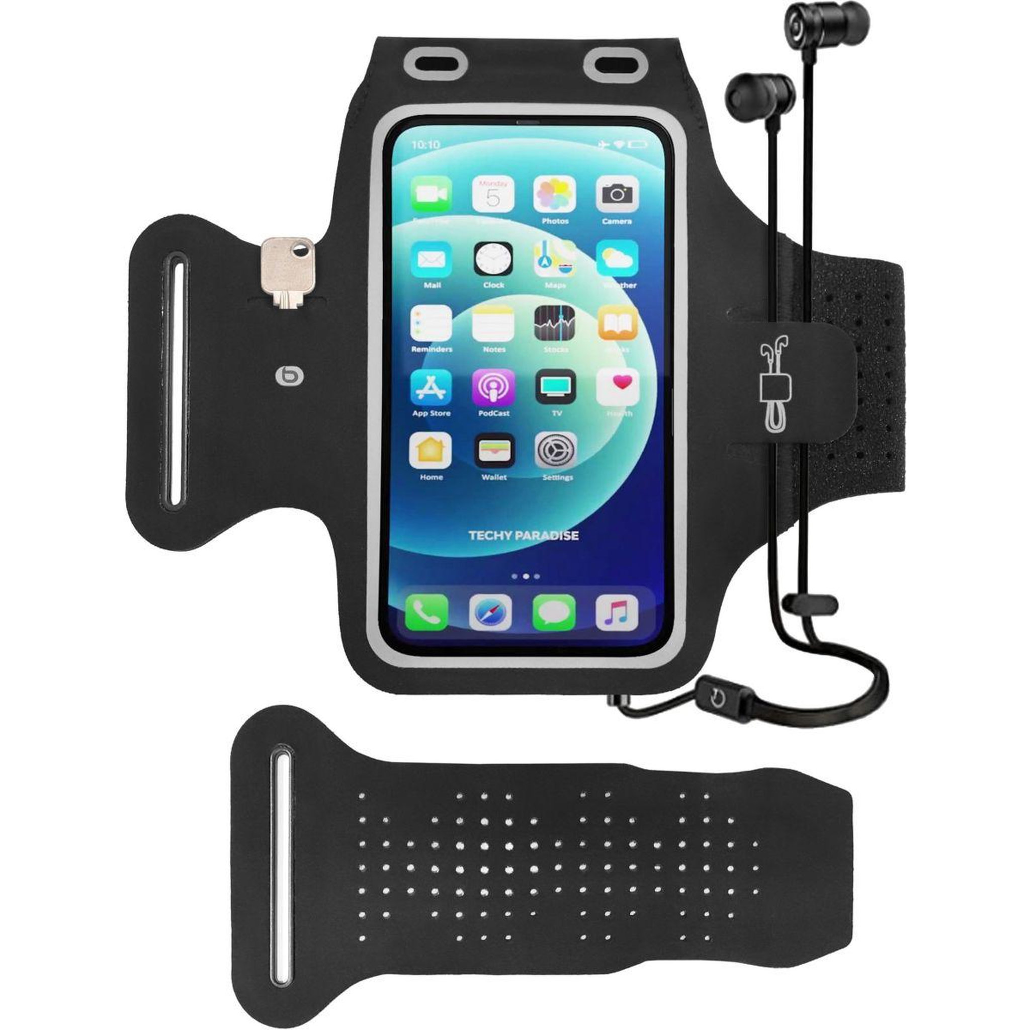 Voir la diapositive 5 : ESSENTIEL B Brassard de sport xl