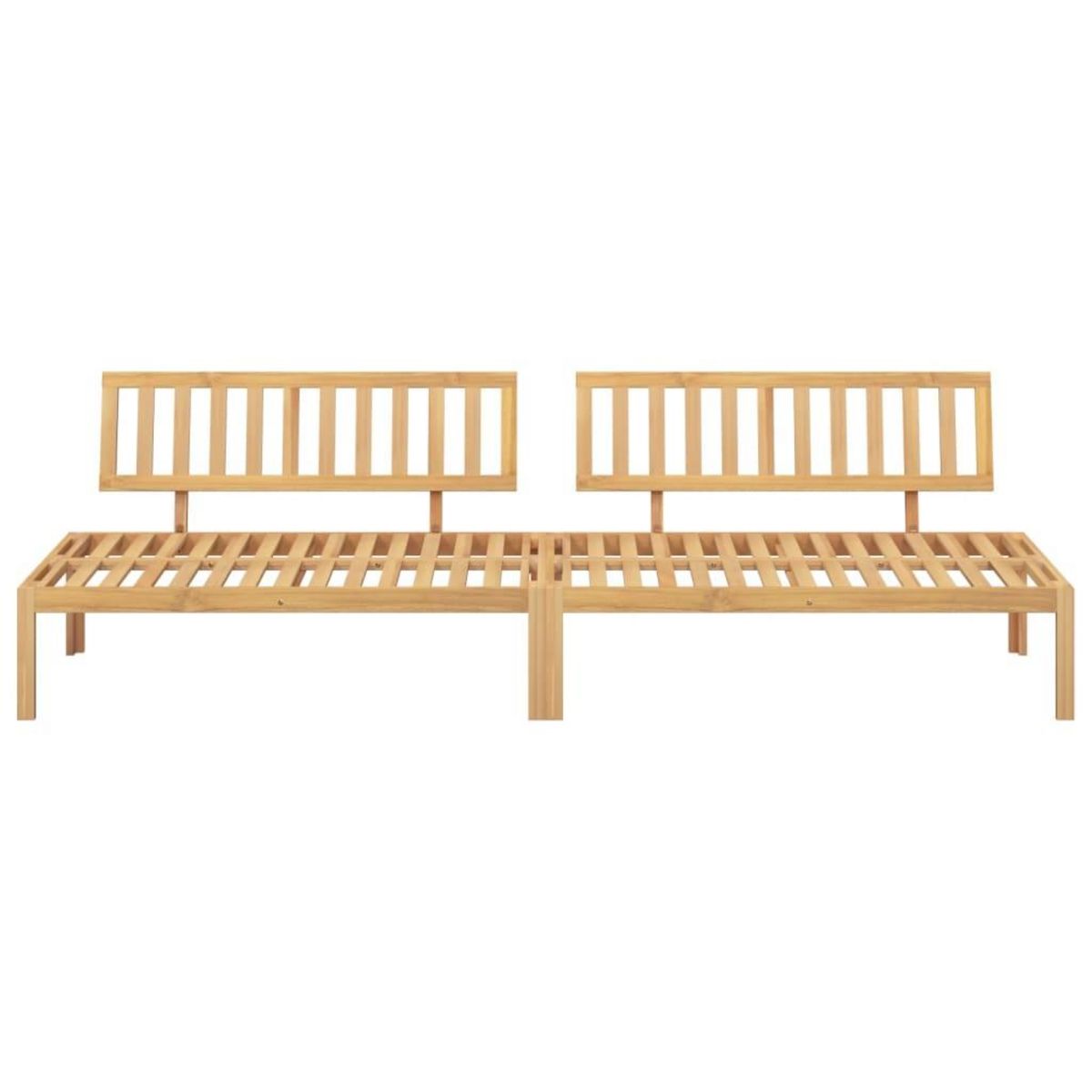 VIDAXL Canapes centraux palette de jardin 2 pcs bois massif d'acacia