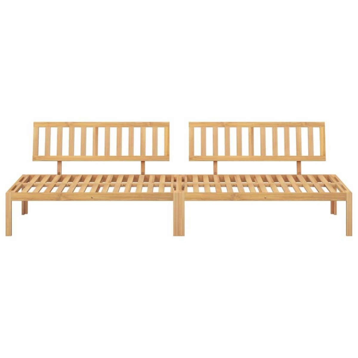 VIDAXL Canapes centraux palette de jardin 2 pcs bois massif d'acacia