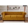 Voir la diapositive 2 : LISA DESIGN William - canapé chesterfield - 3 places - en velours