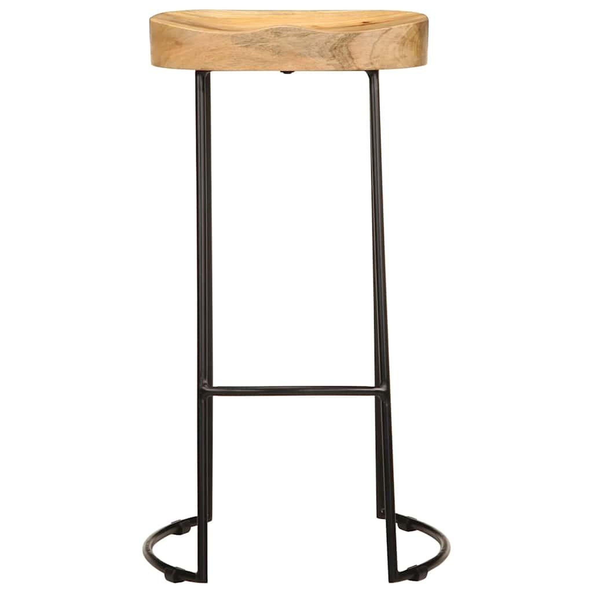 Voir la diapositive 5 : VIDAXL Tabourets de bar lot de 2 bois de manguier massif