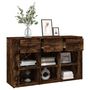 Voir la diapositive 5 : VIDAXL Buffet Chene fume 100x30x59,5 cm Bois d'ingenierie