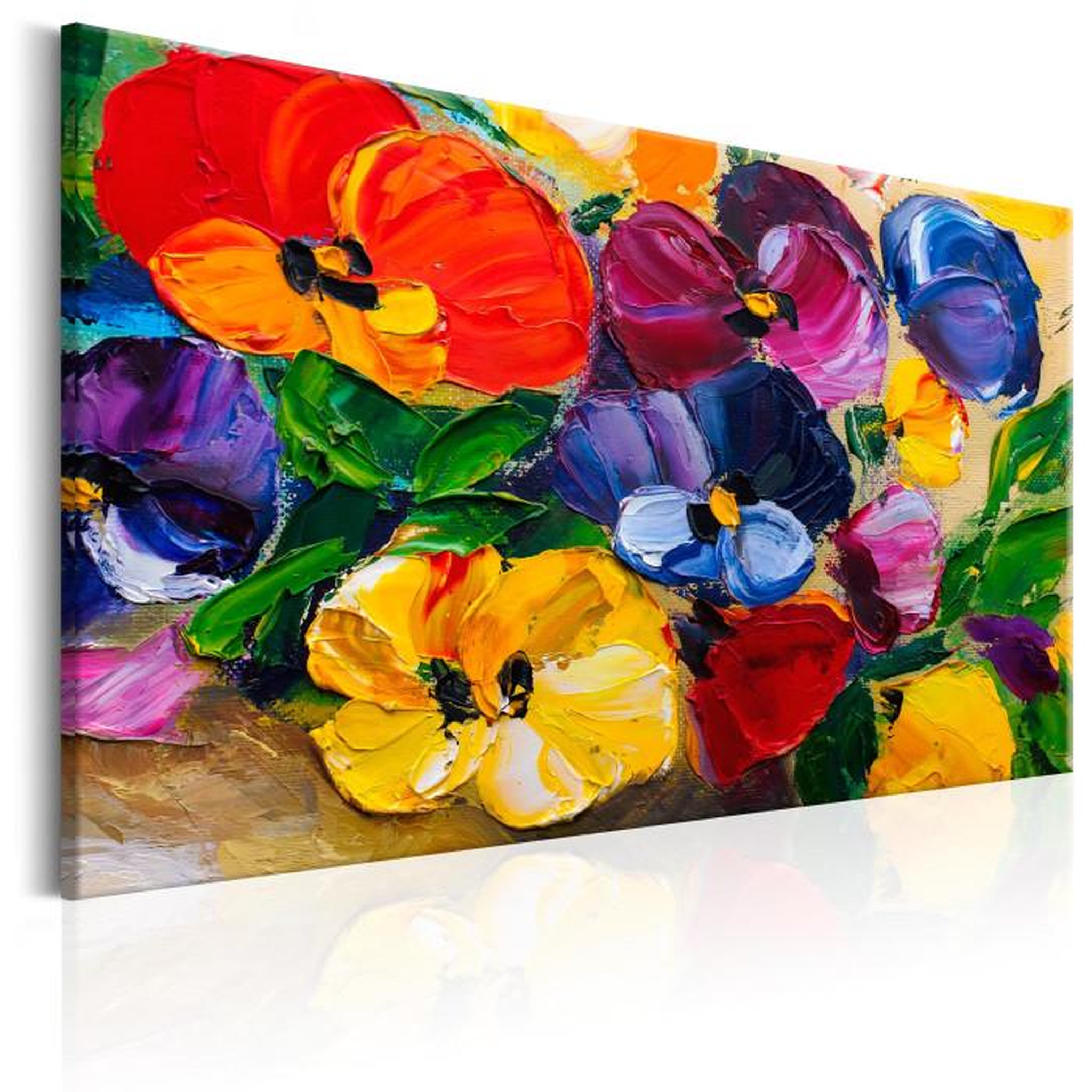 Paris Prix Tableau Imprimé  Spring Pansies. Coloris disponibles : Multicolore