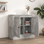 Voir la diapositive 3 : VIDAXL Buffet gris beton 70x35,5x67,5 cm bois d'ingenierie