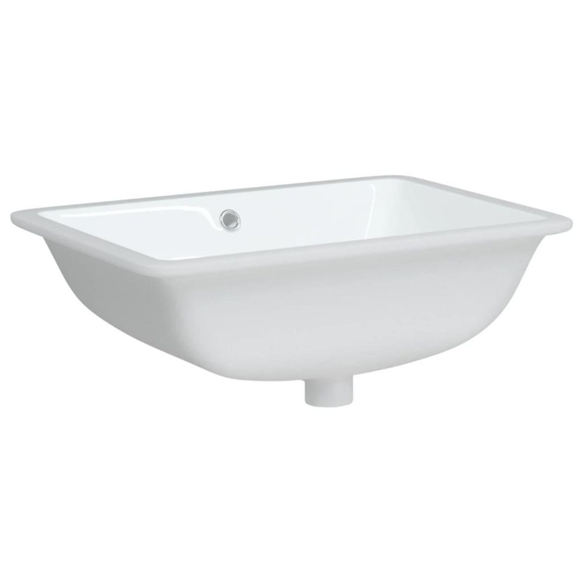 VIDAXL Evier salle de bain blanc rectangulaire ceramique