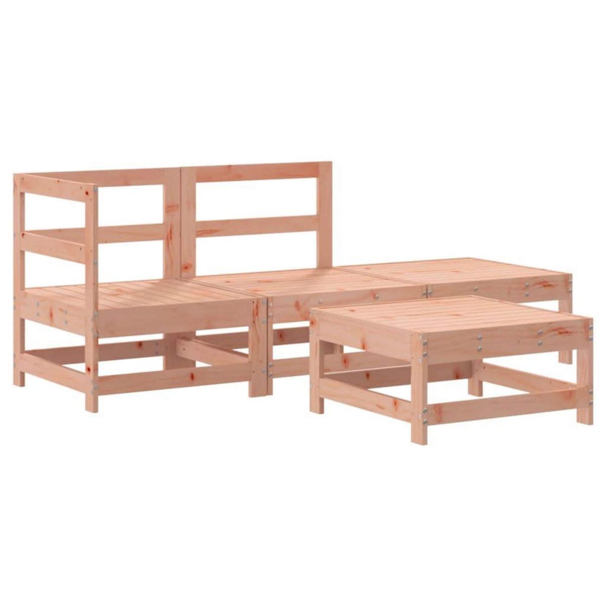 VIDAXL Salon de jardin 4 pcs bois massif douglas