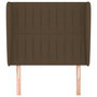 Voir la diapositive 3 : VIDAXL Tete de lit avec oreilles Marron fonce 83x23x118/128 cm Tissu