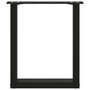 Voir la diapositive 5 : VIDAXL Pieds de table basse forme de U 2 pcs noir 38x(42-43) cm acier