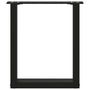 Voir la diapositive 5 : VIDAXL Pieds de table basse forme de U 2 pcs noir 38x(42-43) cm acier