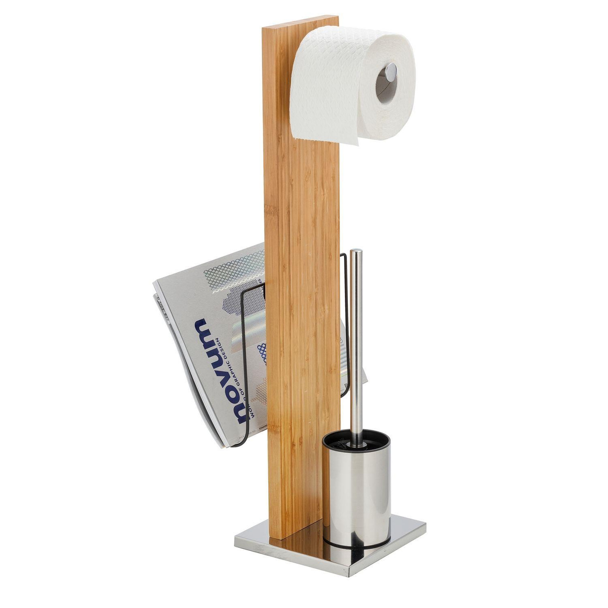 Wenko Valet wc 3en1 design bambou portofino - h. 68m - marron