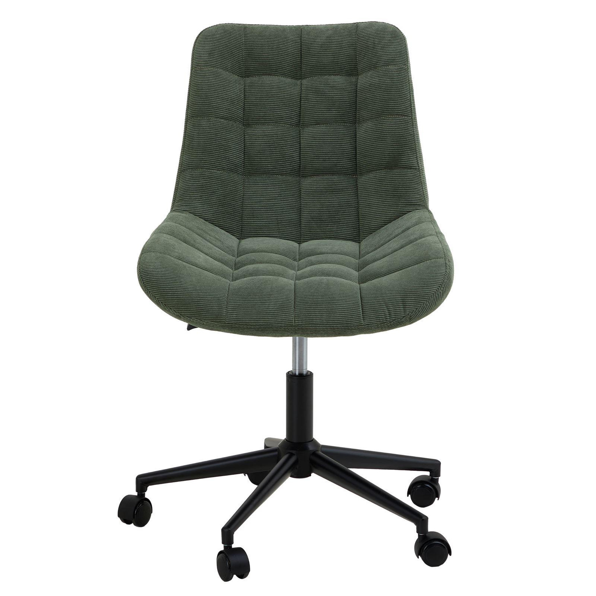 Voir la diapositive 2 : IDIMEX Chaise de bureau VASILO en velours côtelé